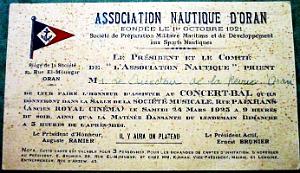 Oran et Algerie documents divers 1313